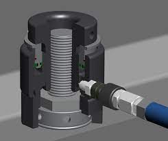 Einführung des hydraulischen Bolzenspanners